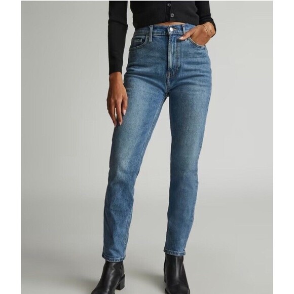 Everlane Women's Straight Leg Jeans - Blue - Picture 1 of 13